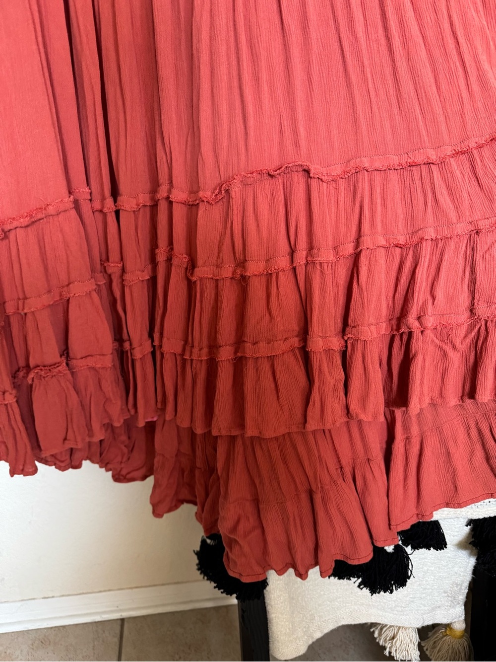 Free People Rust Red Backless Halter Maxi Dress - Picture 10 of 12